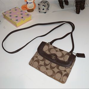 COACH Foldover Crossbody Clutch Wallet